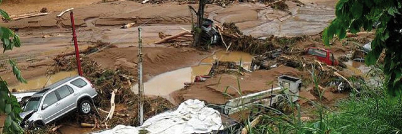 Hurricane Tomas flood damage