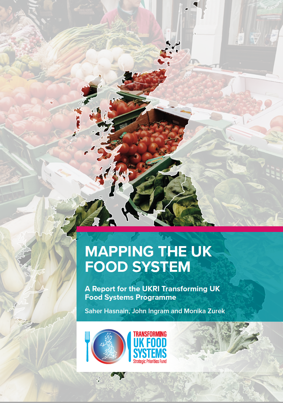 Cover of the report Mapping the UK Food System