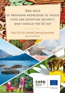 Cover image of 'New ways of providing knowledge to tackle food and nutrition security: what should the EU do?' report