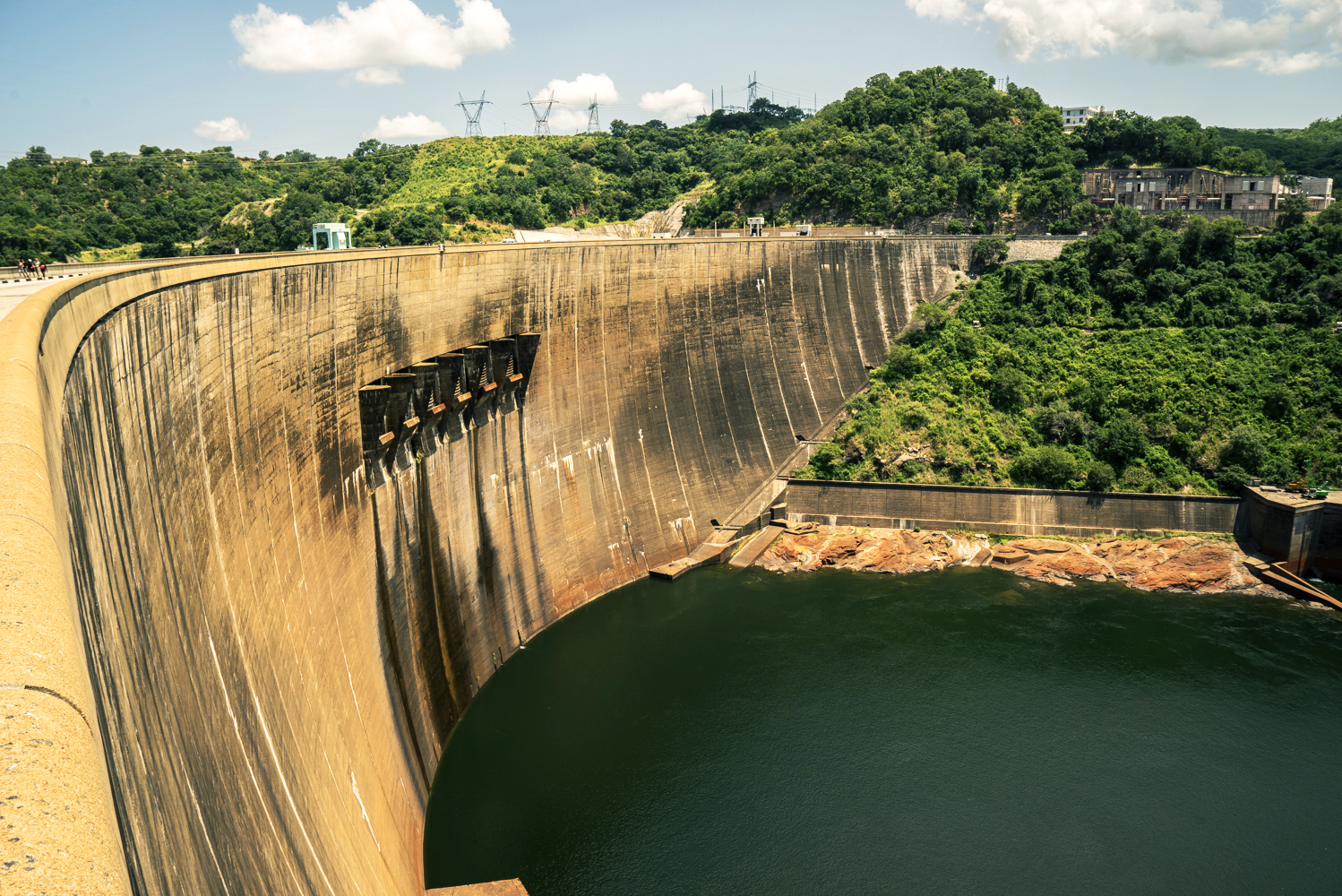 The Kariba hydropower dam in Zambia