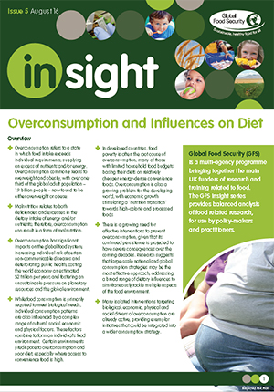 Insight: Over consumption and influences on diet