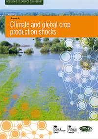 Climate and global crop production shocks