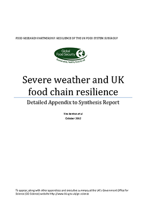 Severe weather and UK food chain resilience