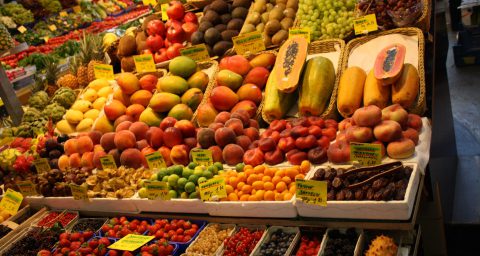 Fruit and vegetable stall