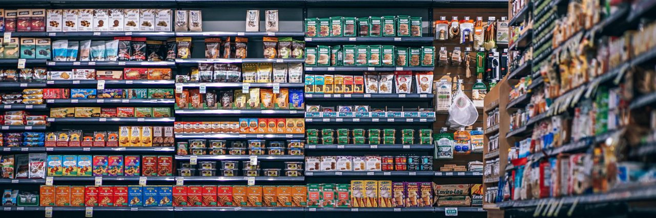 inside a supermarket