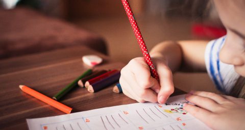 a child drawing